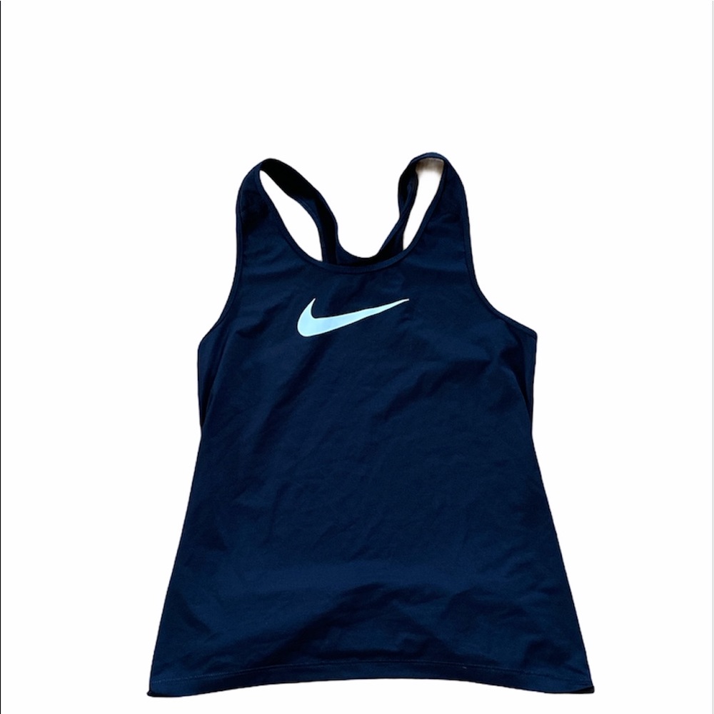 💜 Nike dri fit black racer back